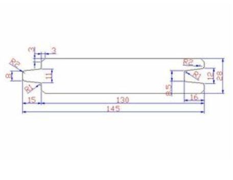 douglas blokhutprofiel gedroogd 70%pefc 28x145x4000