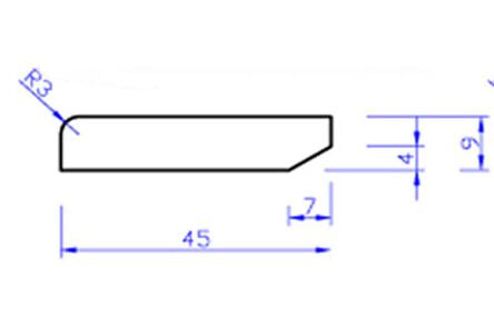 mdf v313 plint gegrond pl1 9x45x4880