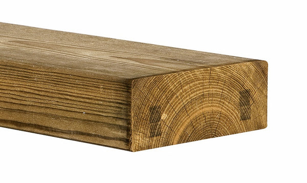 vuren c geschaafd 63x160x3600 mm  druk geimpregneerd Nu, bij uw voordeligste online houthandel, Bijleveld Hout.